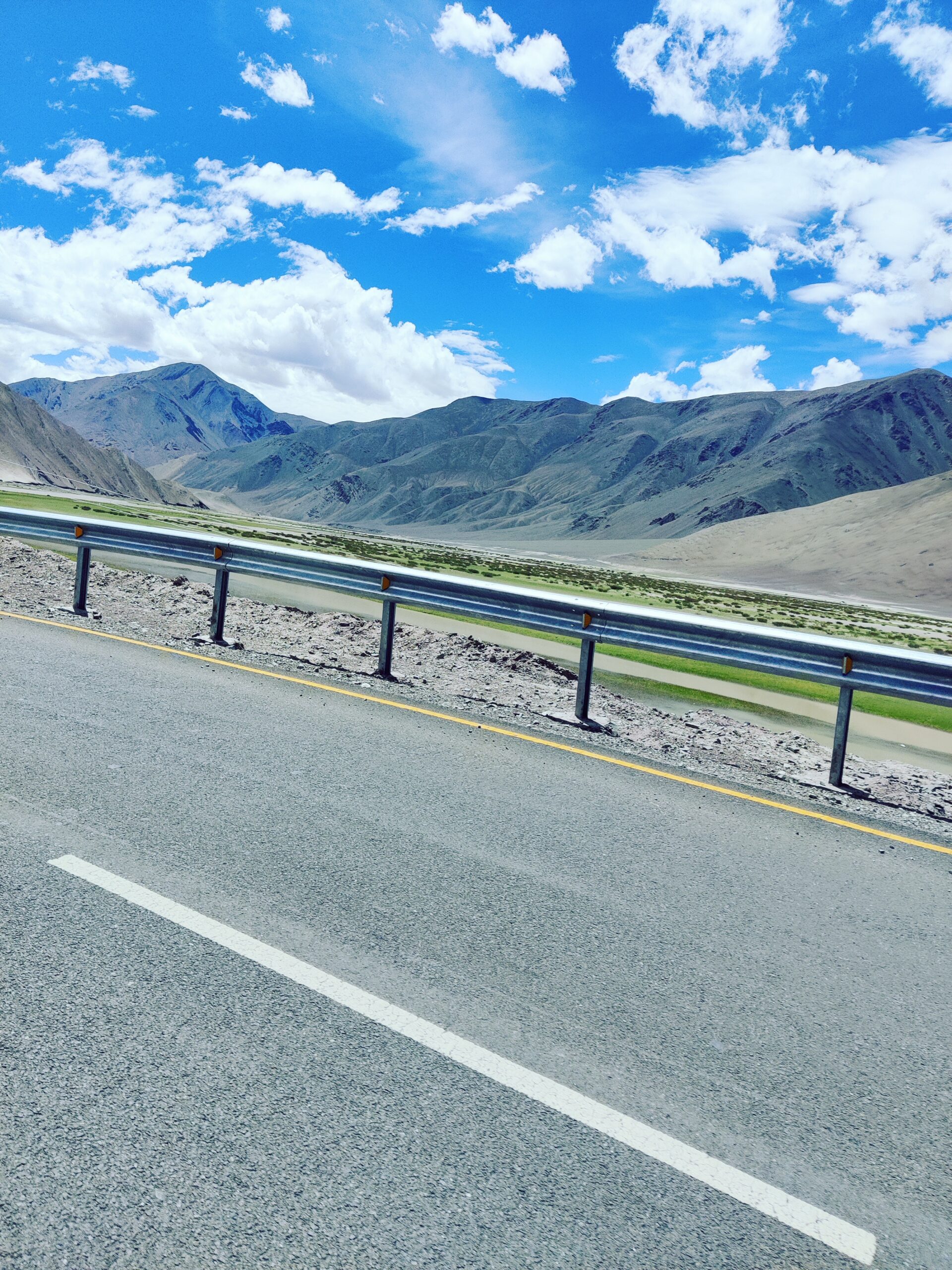 Metalled roads in Ladakh
