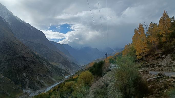 Ladakh landscape with road