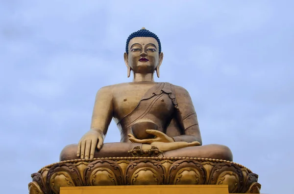Giant Buddha Dordenma Statue Shakyamuni Buddha Statue Construction Mountains Thimphu — Stock Photo, Image