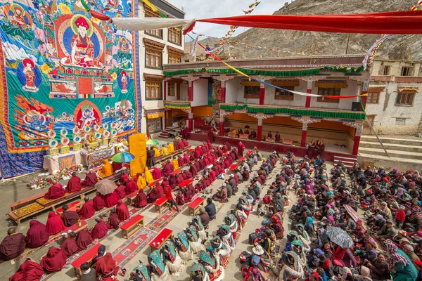 Lamayuru India June 2017 Different Ladakhi Ethnic Groups Celebrating Rinpoche Royalty Free Stock Photos